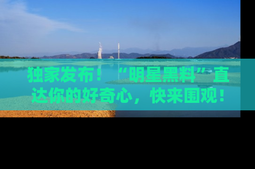 独家发布！“明星黑料”直达你的好奇心，快来围观！