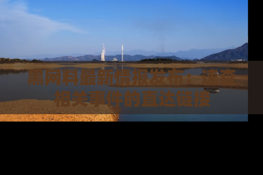 黑网料最新情报发布：速查相关事件的直达链接