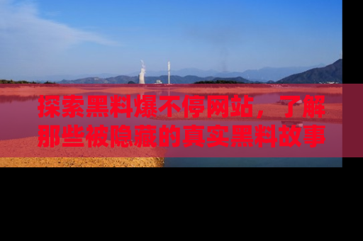 探索黑料爆不停网站,了解那些被隐藏的真实黑料故事