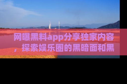 网曝黑料app分享独家内容，探索娱乐圈的黑暗面和黑料